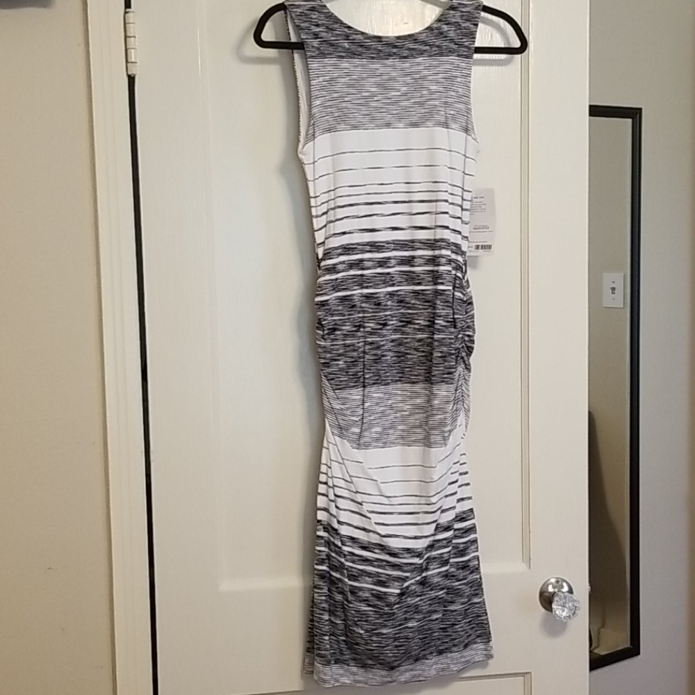 NWT Athleta Stripe Midi Tank Dress - Size L